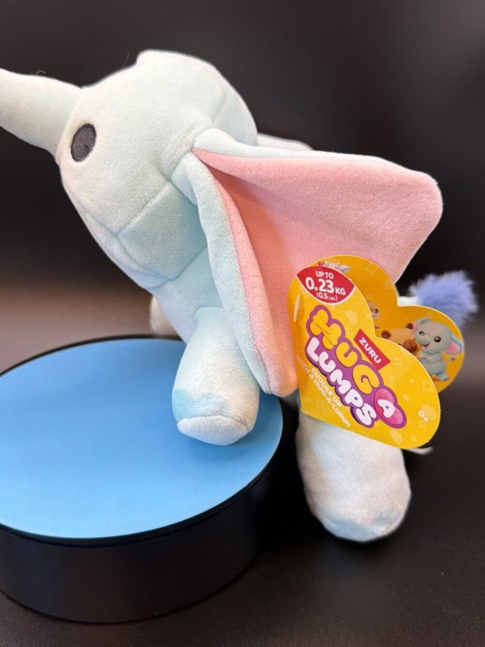 Hug-A-Lumps Elephant Eliza WEIGHTED Plush stuffed animal toy Baby .5lb